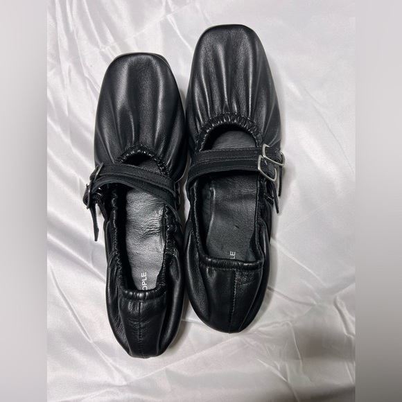 Free People Gemini Ballet Flats Mary Jane Black, size 8 - Picture 4 of 10